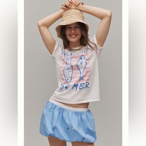 Anthropologie Les Fruits De Mer Tee with Sardine Graphic NWT